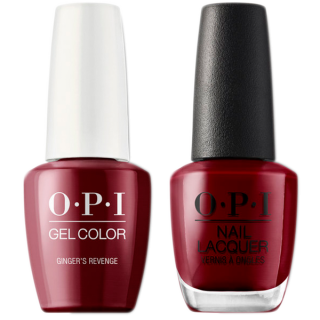 OPI GelColor And Nail Lacquer, Nutcracker Collection, K11, Ginger's Revenge, 0.5oz